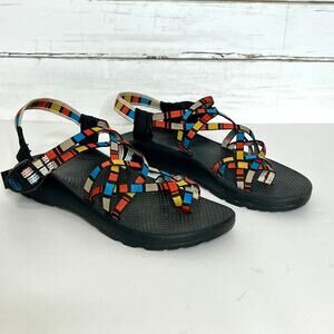 Chaco Z/X2 Sport Sandals Lineup Cerulean Multi Color Size 10